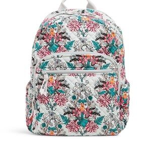 Vera Bradley Floral Quilted Harry Potter Backpack in Pink and Green